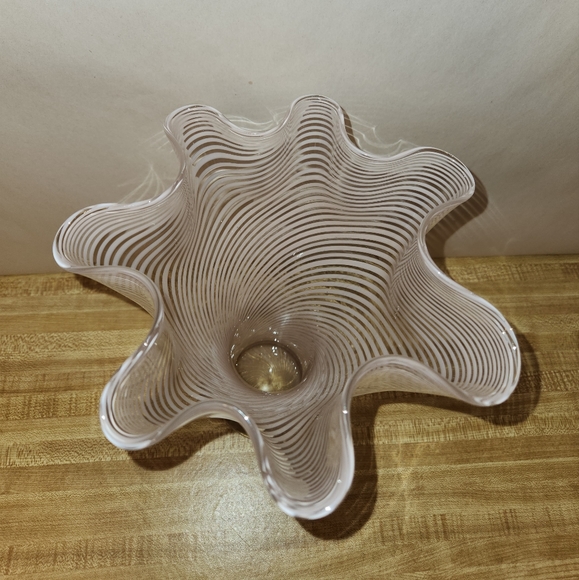 VTG Fratelli Toso Murano Art Glass Pink Blush Vase - Picture 4 of 8